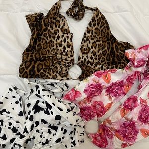 Shein crop tops small one size